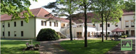 Wohnliche Gemeinschaftsecke mit Sofa, Sesseln und Pflanzen
